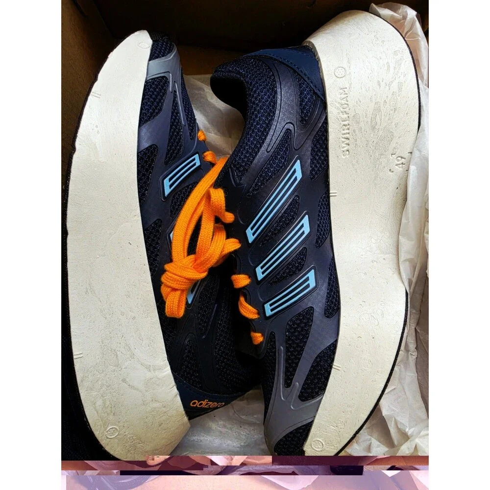 adidas Adizero Aruku J Unisex Kids Mesh Low Top Blue/Orange US 4 Youth/5.5 Women